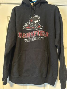 Mansfield University Black Hoodie Sweatshirt